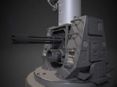 SEA WITCH WEAPONS SYSTEM Low-poly 3D model