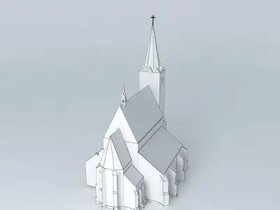 Parish Church in Pilsen Free 3D model