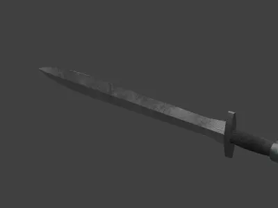 Xiphos Short One-Handed Sword Low-poly 3D model