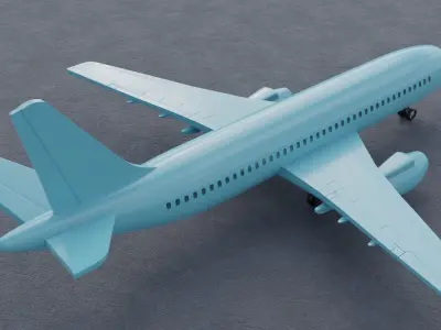 Dassault Mercure 100 Airplane 3D model