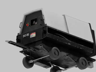 3D Model Ground Power Unit Low-poly 3D model