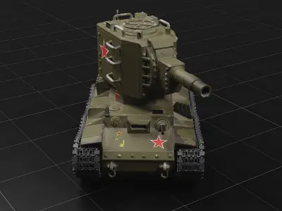 KV 2 - USSR Heavy Tank 3D model