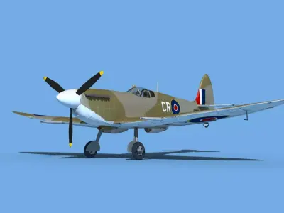Supermarine Spitfire Mk VIIIb V03 3D model