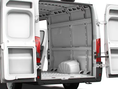 Peugeot Boxer Van L4H2 HQ Interior 2023 3D model