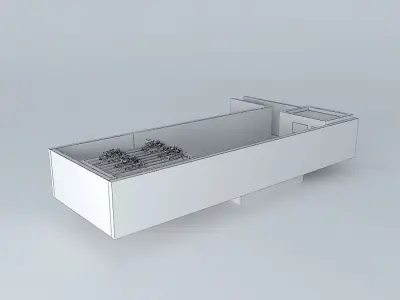 recreation area pool area Free 3D model