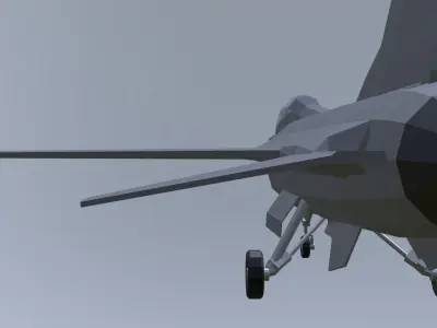 F16 falcon low poly Free low-poly 3D model