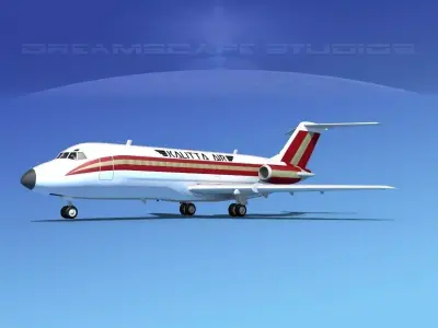 Douglas DC-9-15 Kallitta 3D model