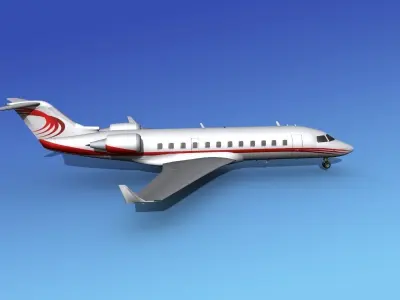 Canadair CRJ200 Corporate 2 3D model