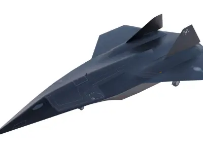 Lockheed SR-72 Darkstar Low-poly 3D model