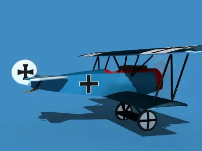 Fokker D-VI V09 3D model