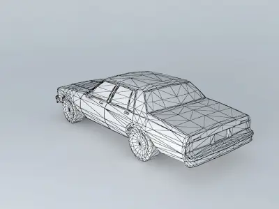 3 Wheel Caprice Free 3D model