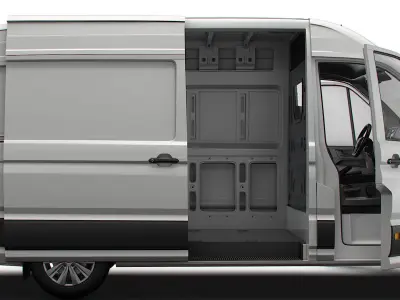 VW Crafter Panel Van L2H2 HQ Interior 2023 3D model