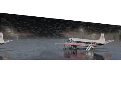 Vickers Viscount V700 and Viscount V800 3D model