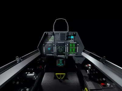 F-22 COCKPIT 3D model