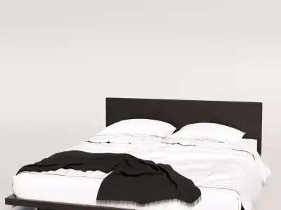 zannota leather bed Free 3D model