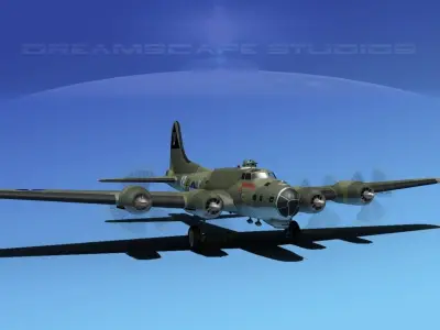 Boeing B-17G Flying Fortress HP V06 3D model