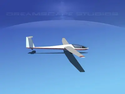 DG-400 15-Metre Motorglider V08 3D model