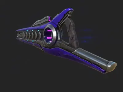 Halo Beam Rifle Low-poly 3D model