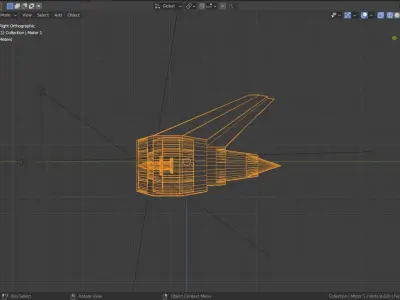 Low Poly Turbofan Engine Low-poly 3D model