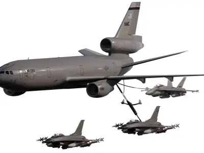 UNITED STATES AIRFORCE AIR REFUELING 3D model
