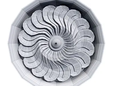 Ceiling Medallion 02 Free 3D model