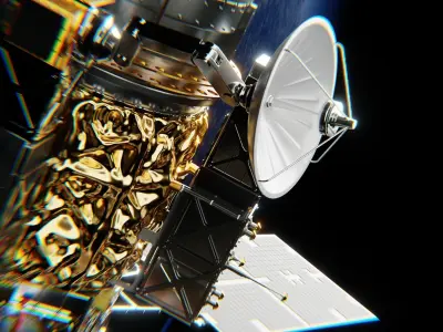 Satellite space blender 3D model