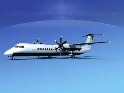 Dehaviland DHC-8 400 Central Express 3D model