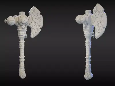 Stylized Axe 21 3D model