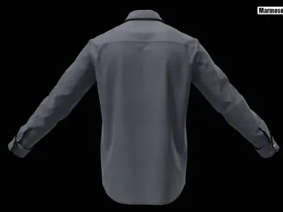Realistic Dress Shirt v1 Free 3D model