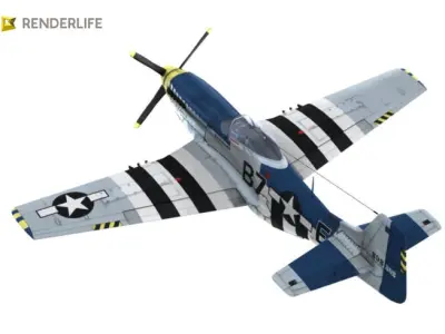 P-51-D Mustang 3D model