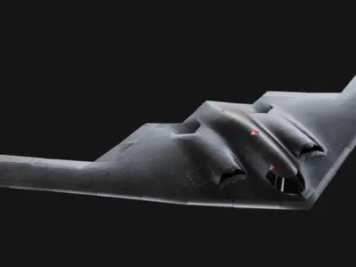 B-2 Bomber Low-poly 3D model