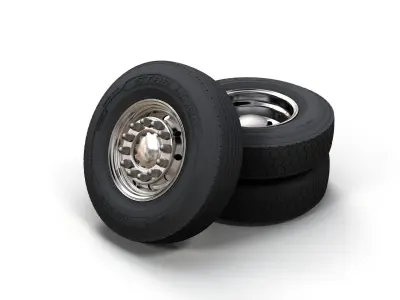 Kenworth highpoly wheels 3D model