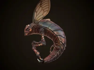 Creature Insect Low-poly 3D model