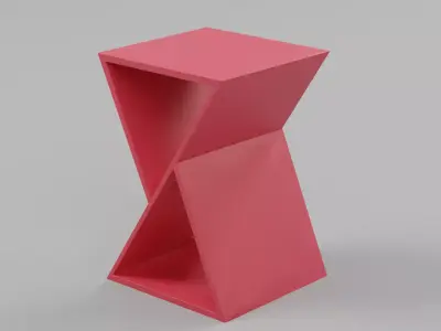 Triangle Pedestal Side Table - Sample File 3D model