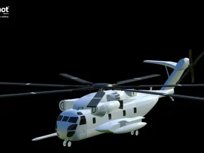 Sikorsky CH53-E Super Stallion helicopter 3D model
