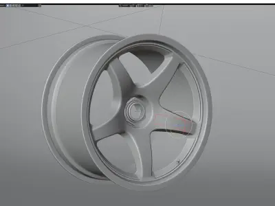 OZ racing VR 3d wheel 3D model