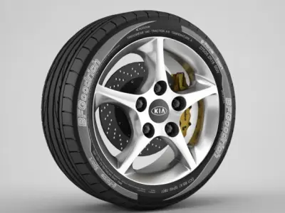 Wheel Kia 5 3D model
