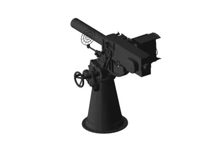 autocannon 3D model