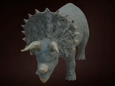 Triceratops Dinosaur Low-poly 3D model