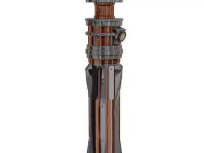 Star Wars Leias lightsaber 3D print model