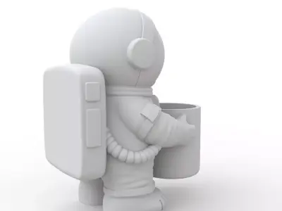 Astronaut Plant Pot 3D Print Model 3D print model get