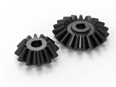 CONICAL GEAR Low-poly 3D model
