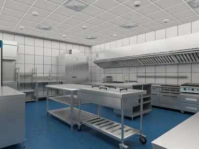 Commercial Kitchen 7 3D model