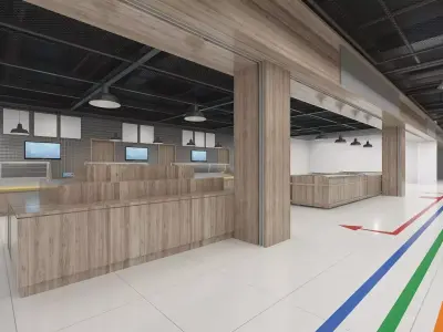 Grocery Supermarket 3D model