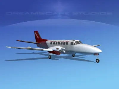 Beechcraft B99 Sierra Charter 3D model