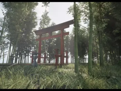 Bamboo Low-poly 3D model