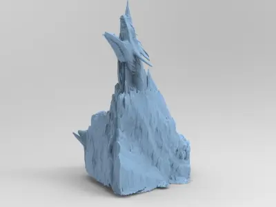 Serpent Eden rock 3D model