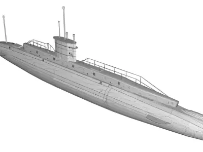 B11 Submarine 3D Model 3D model
