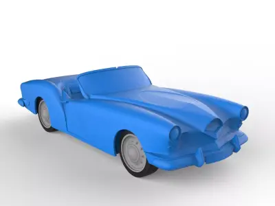 Kaiser Darrin 1957 Classic Car 3D print model