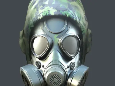 Helmet 3d model military combat Military Low-poly 3D model Low-poly 3D model